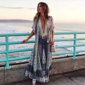 Boho gypsy Spring Breeze maxi dress